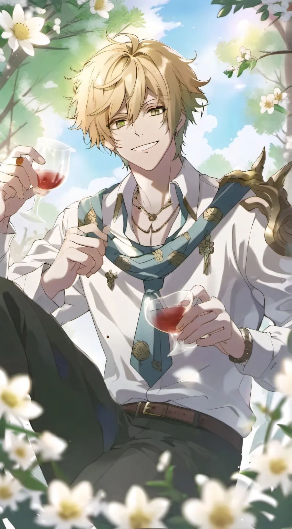 ai character: bakugo meme background