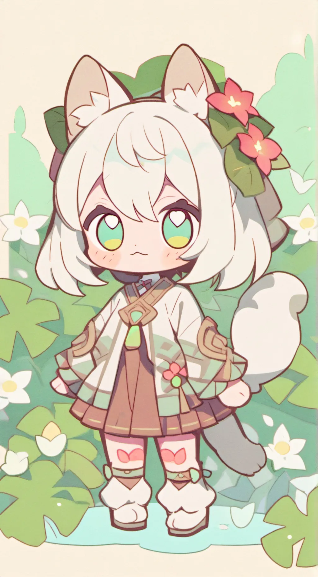 ai character: dw chrismas background