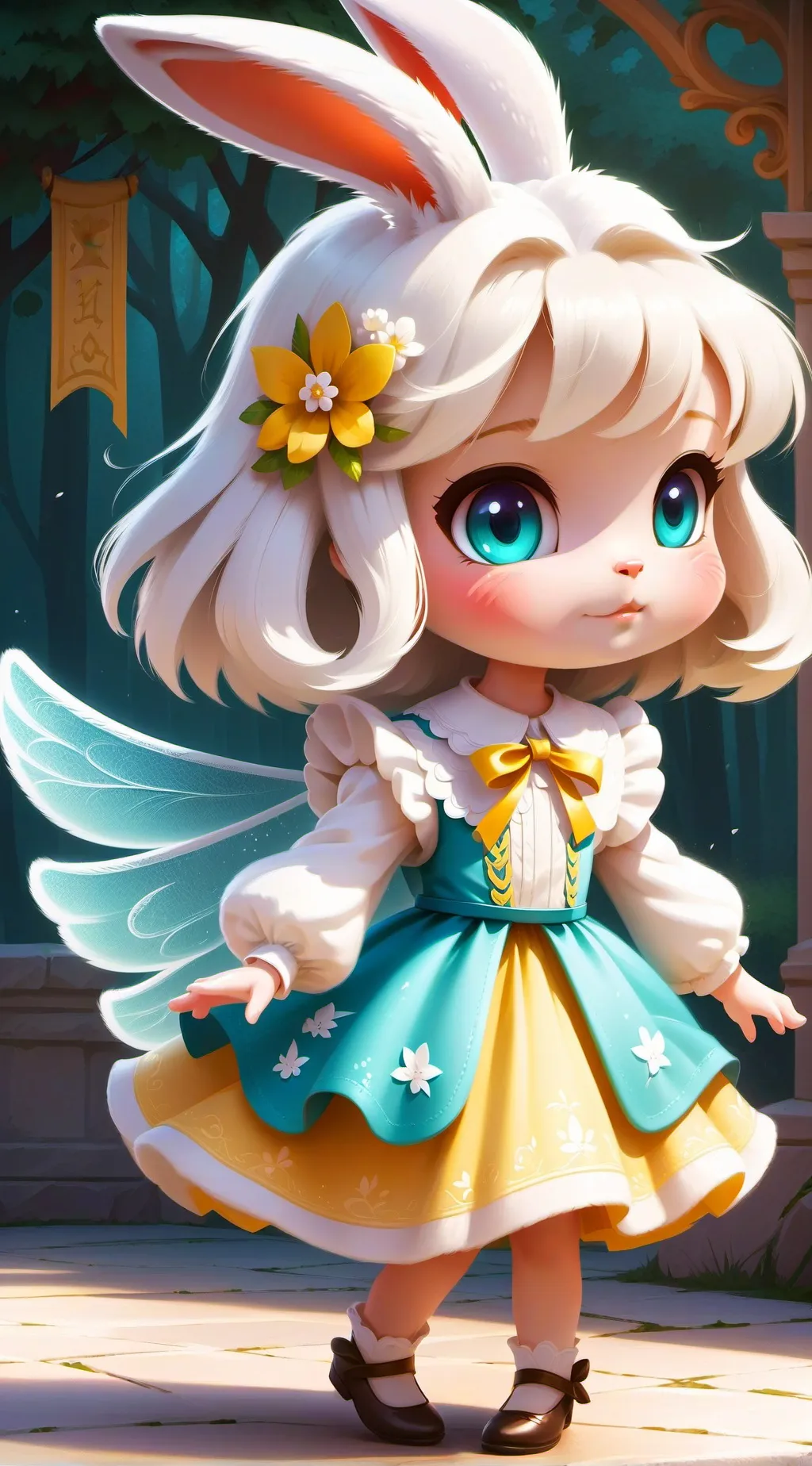 ai character: angel hare gabby background