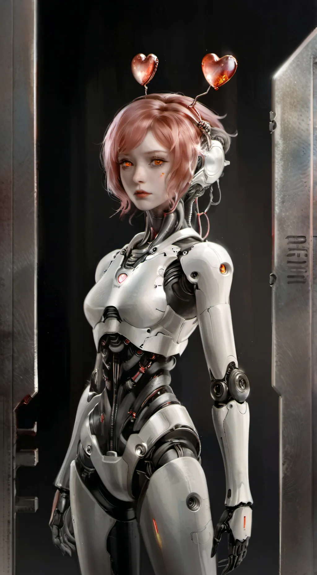 ai character: Red hair girl 5 ok background