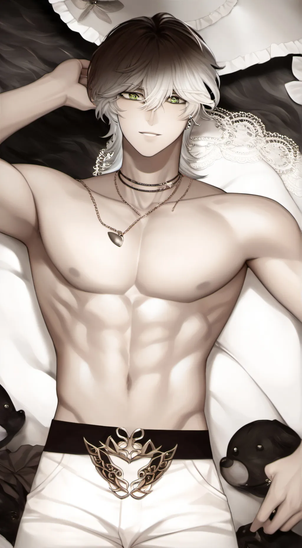 ai character: hot angel boy background