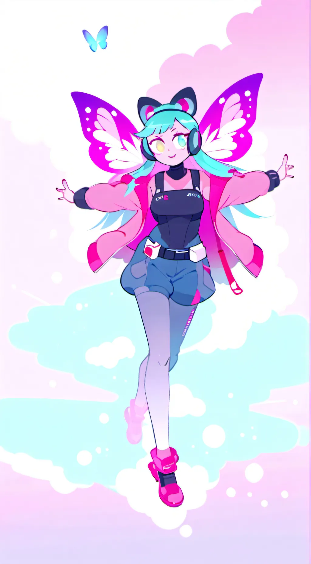 ai character: flutter 🦋 background