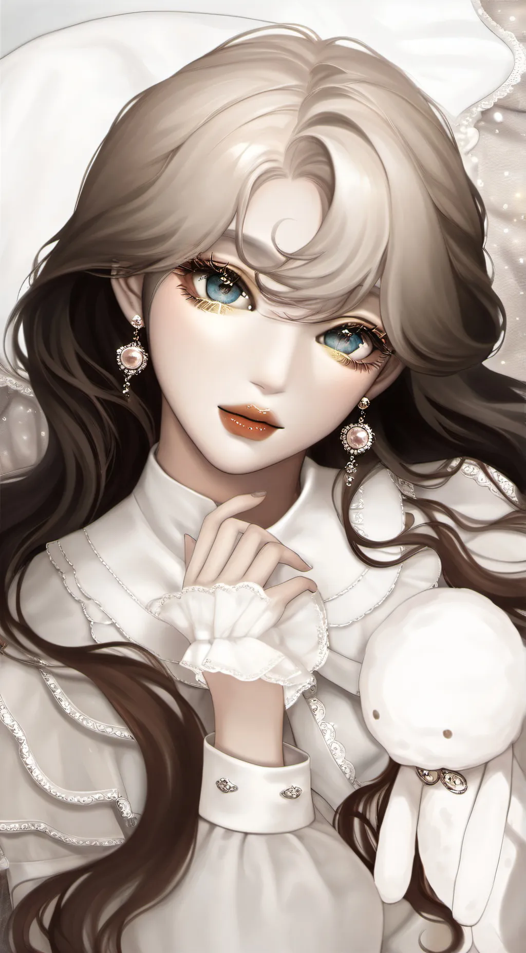 ai character: Ashley  background