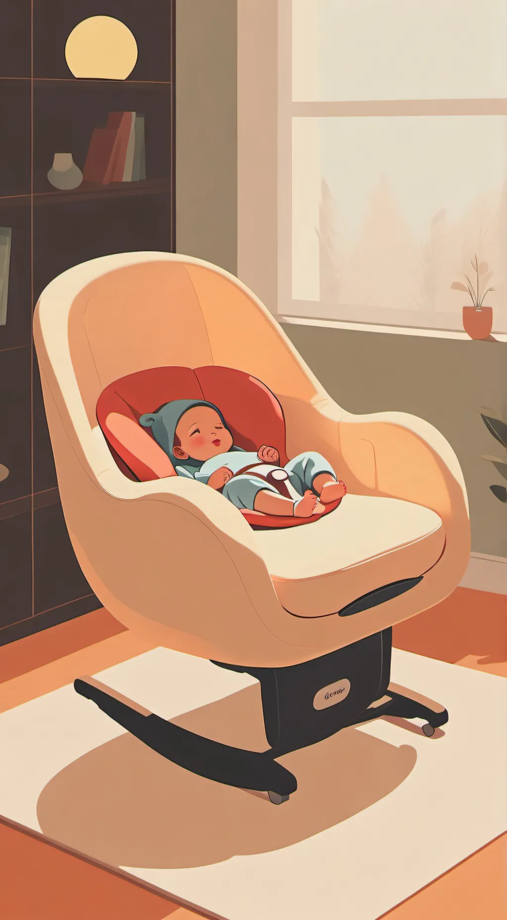 ai character: Babysitting chair background