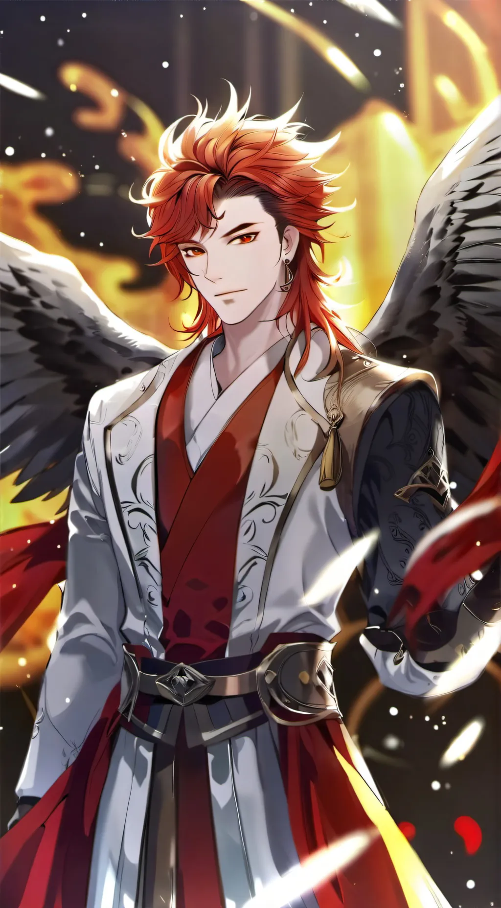 ai character: 𝐊ane 🔥🐲° background