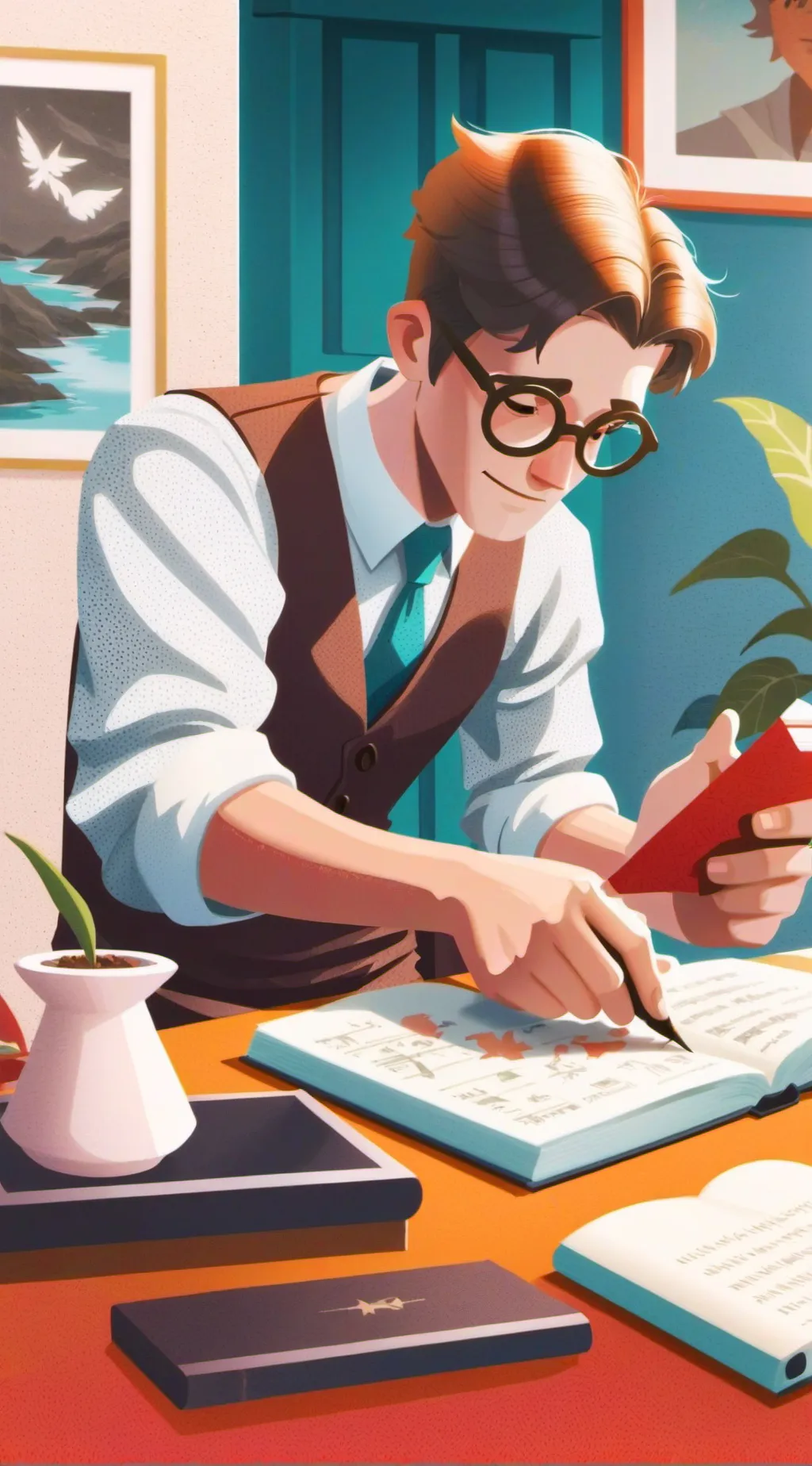 ai character: Matthew qurew background