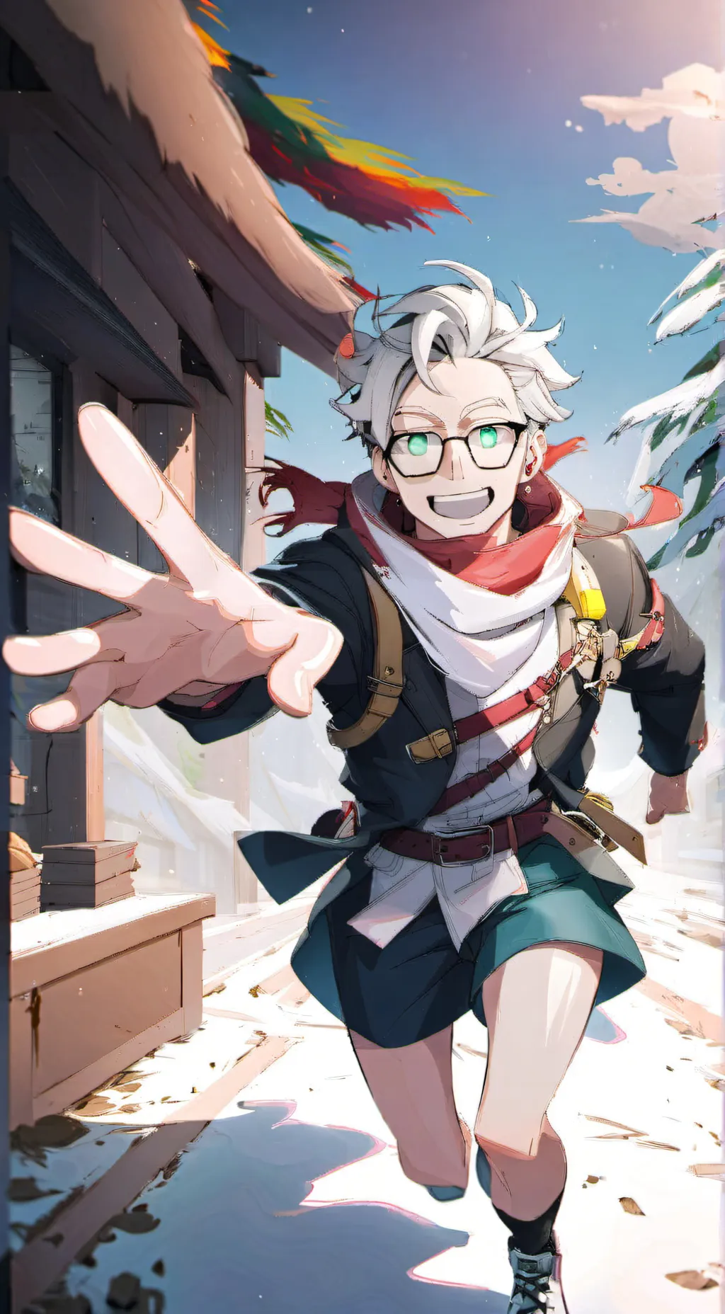 ai character: pov:, you join a " background