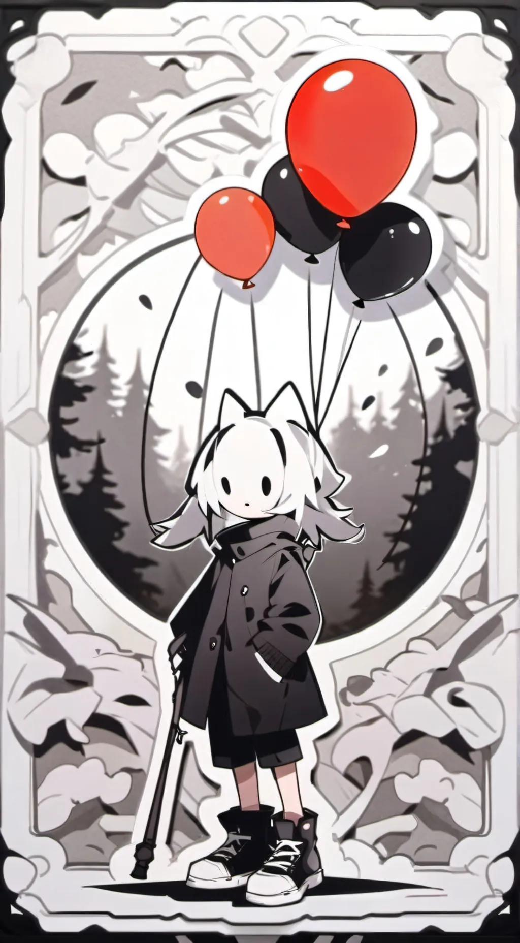 ai character: Balloon II background