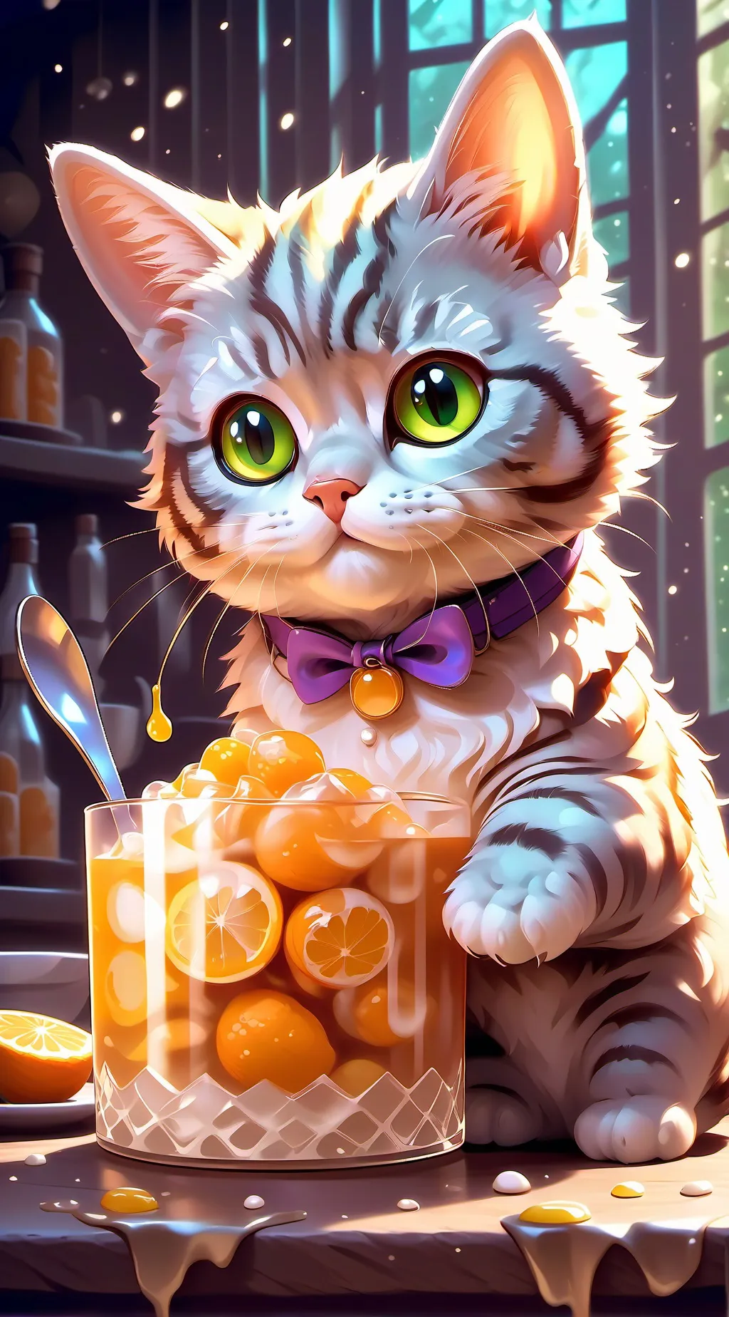 ai character: whisky▪️▫️ background