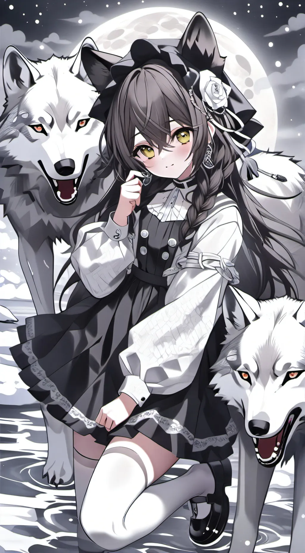 ai character: alpha girl background