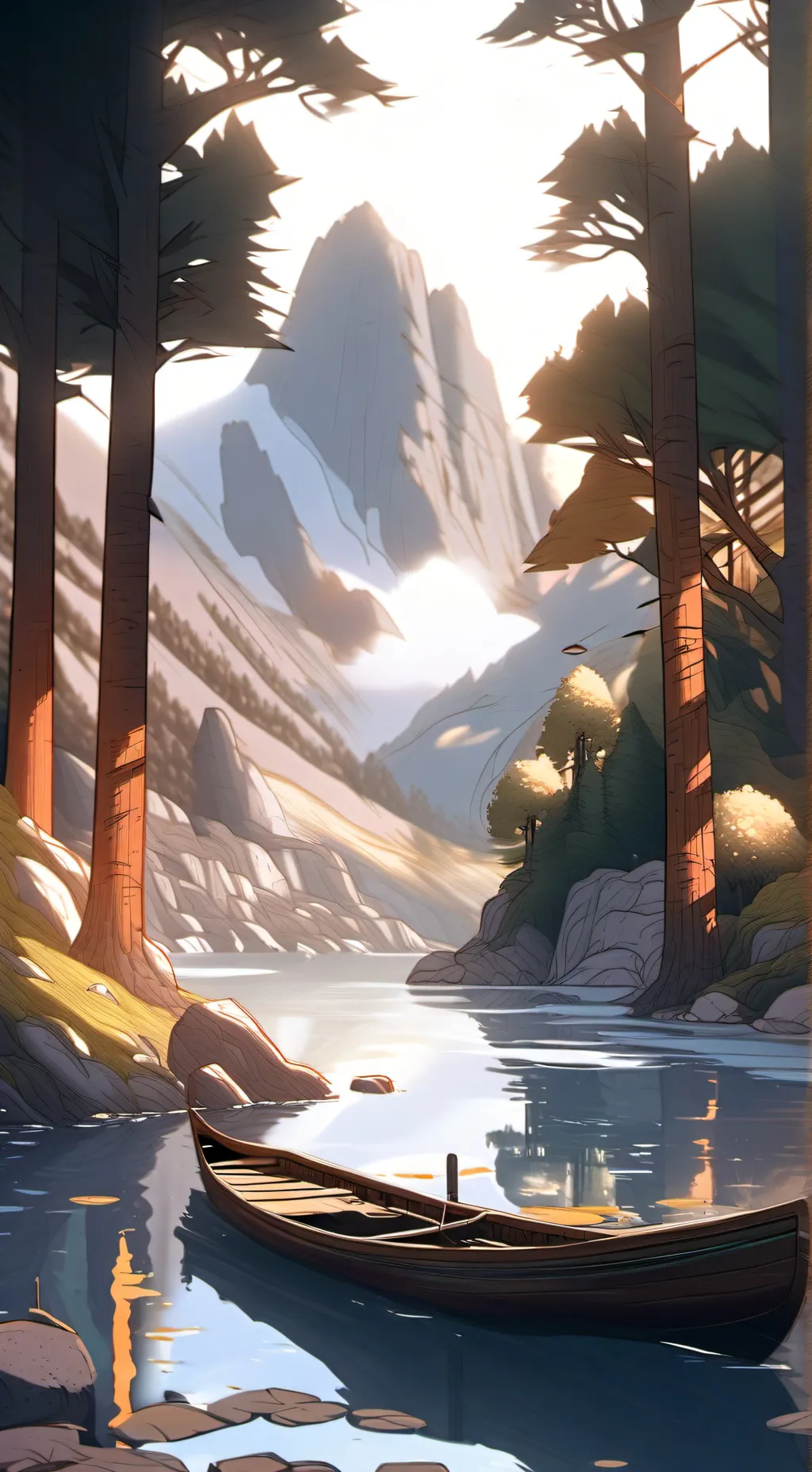 ai character: 🌧triste a feliz☀ background