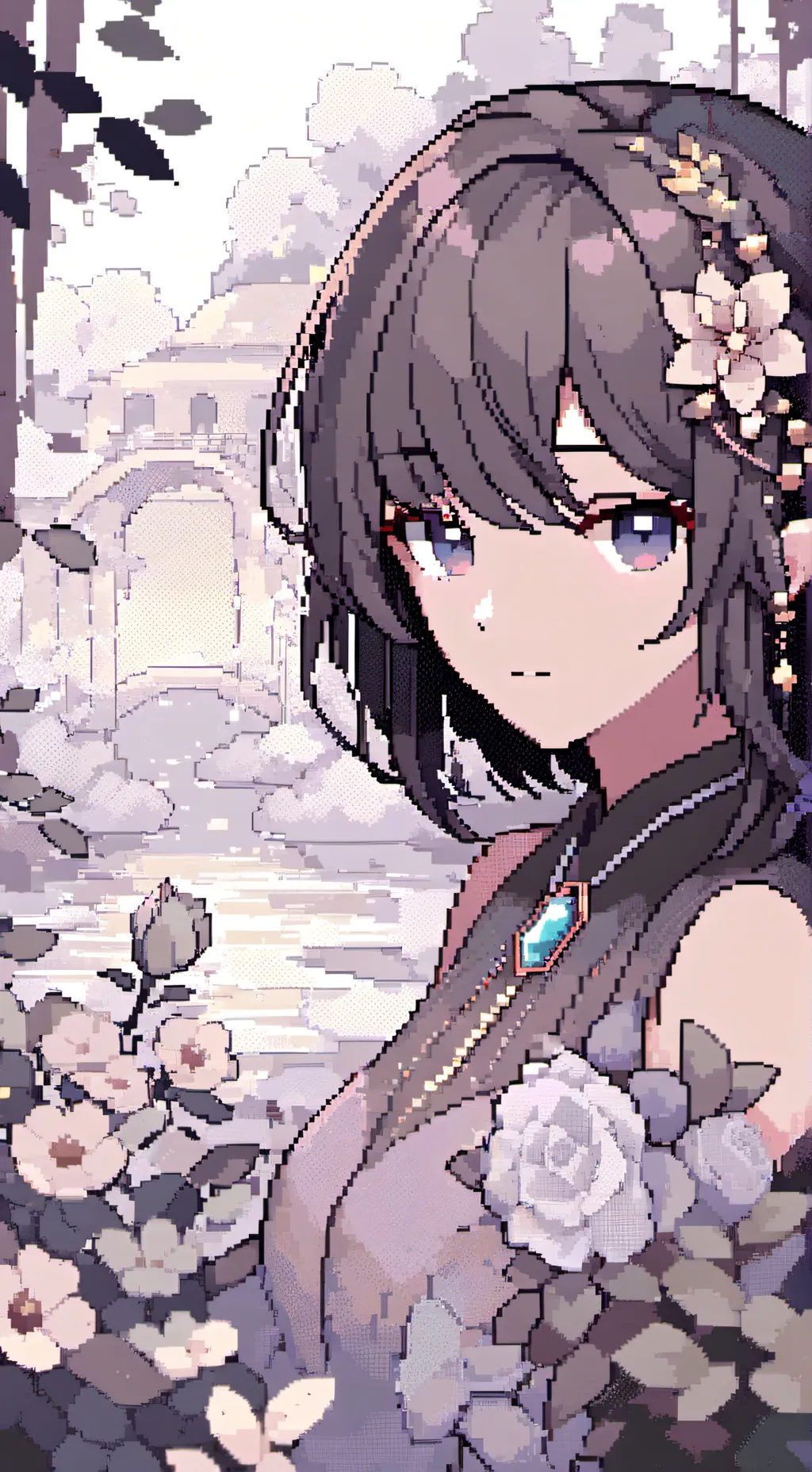 ai character: Girl background