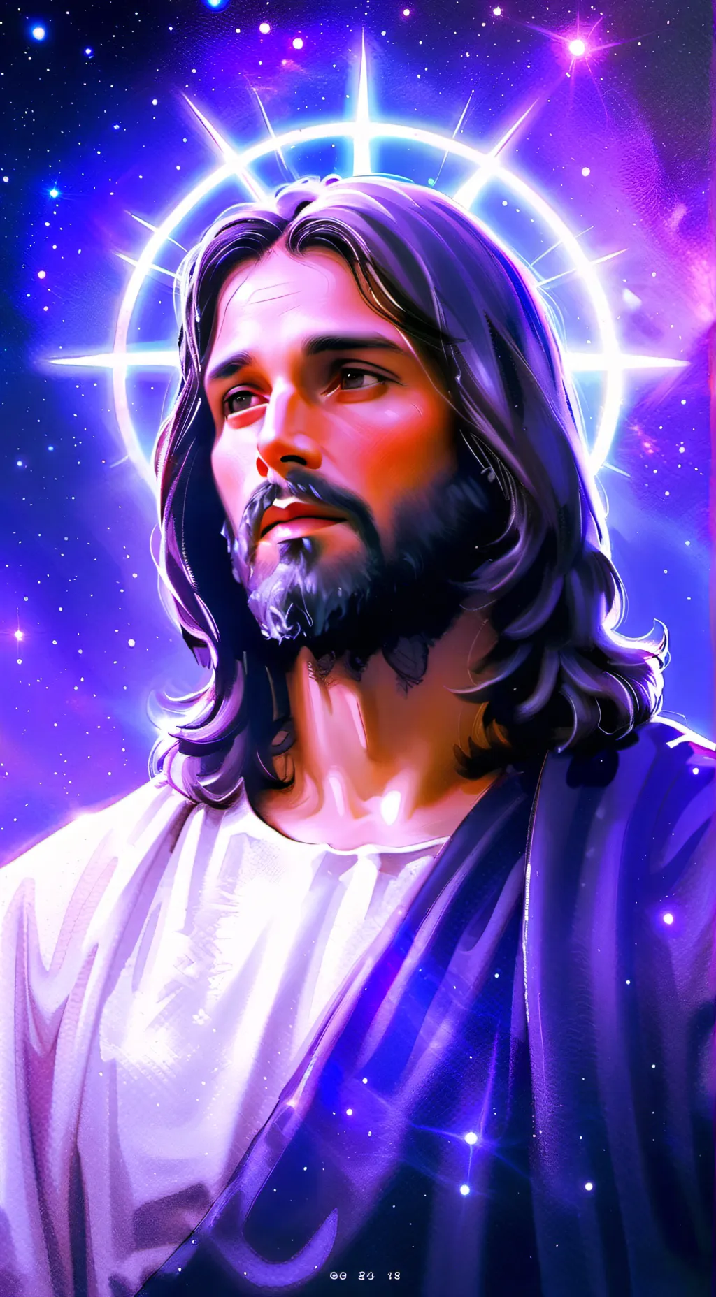ai character: Jesus background
