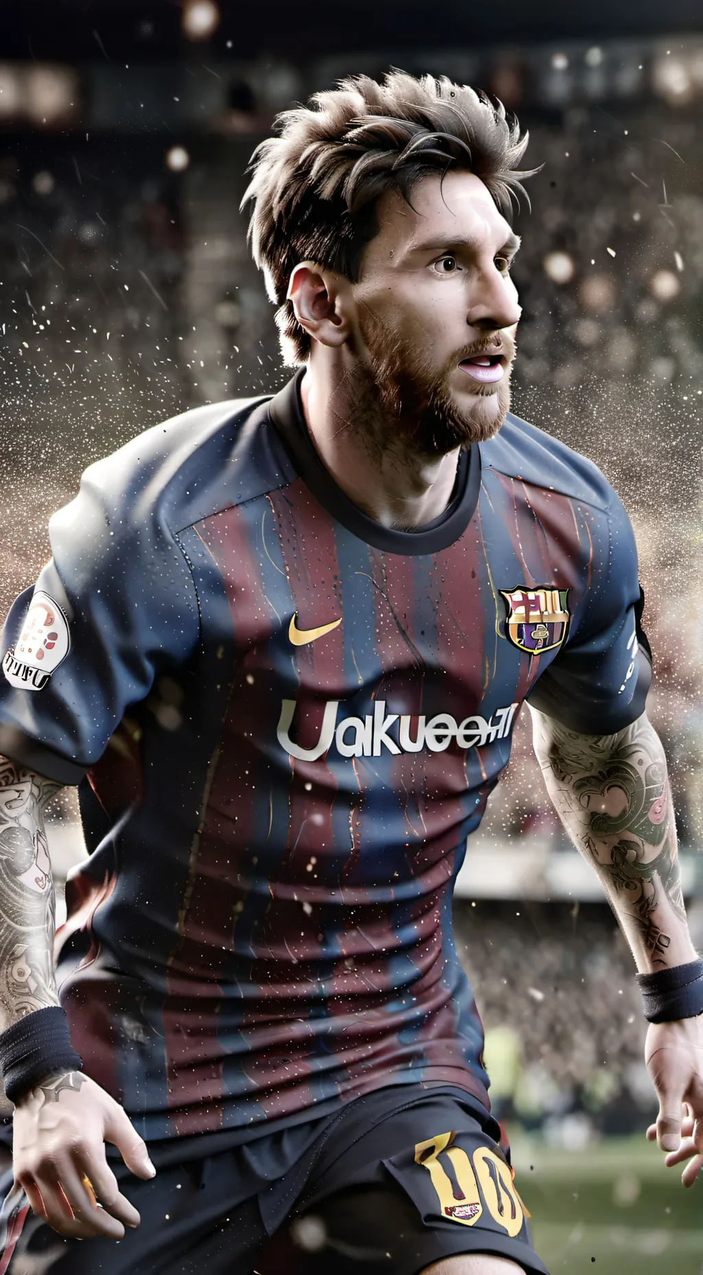ai character: Messi  background