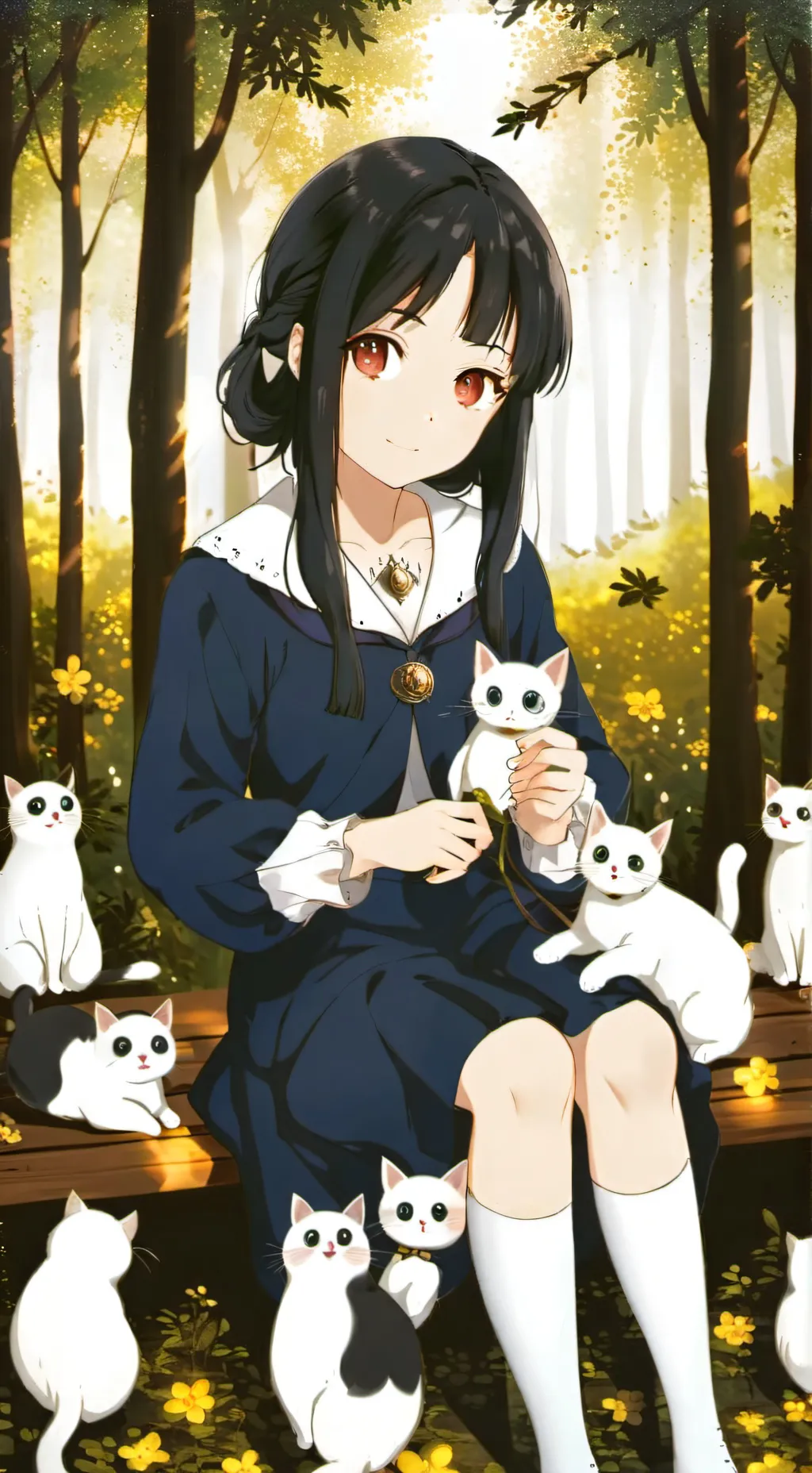 ai character: stray kids cat background