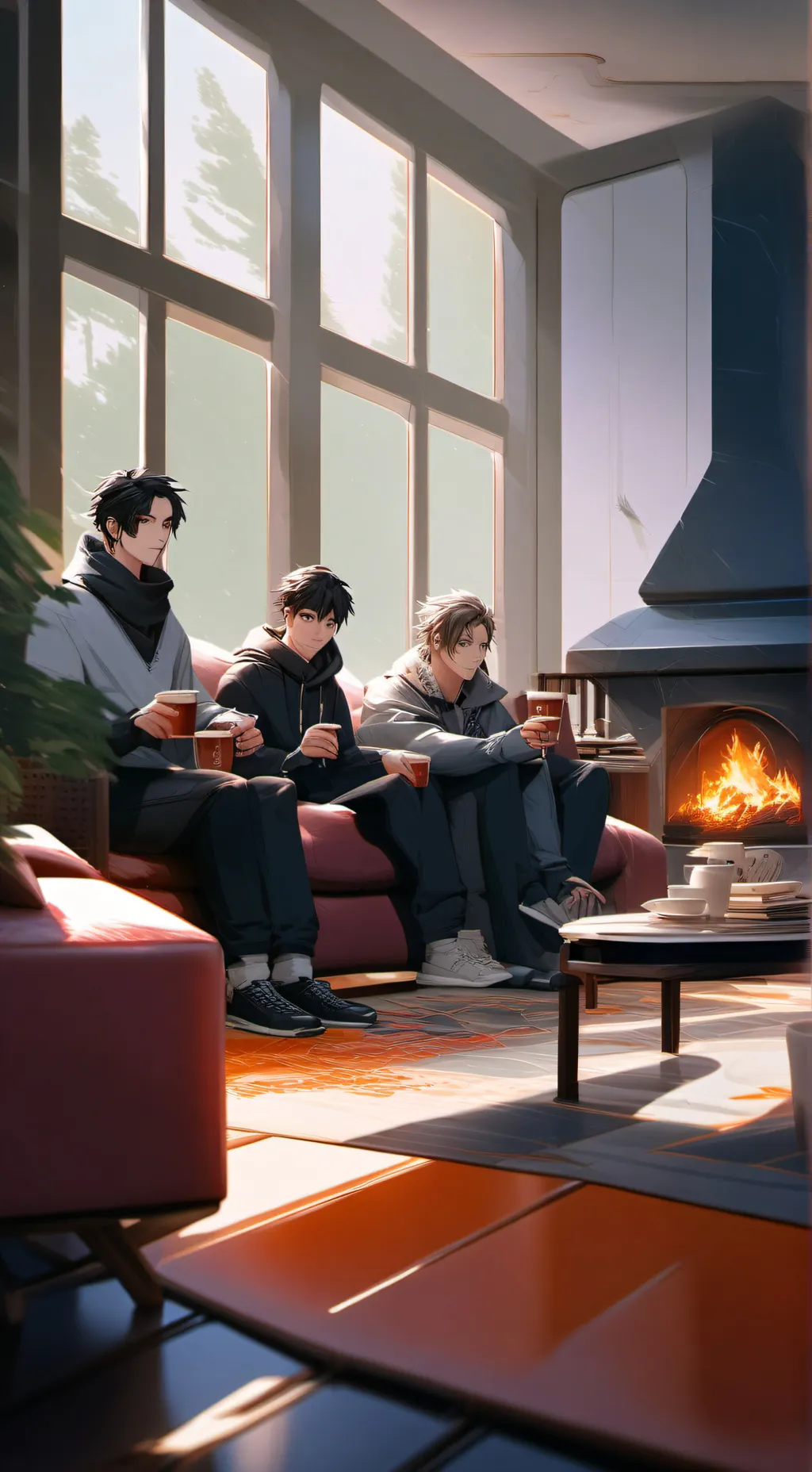 ai character: friend group  background