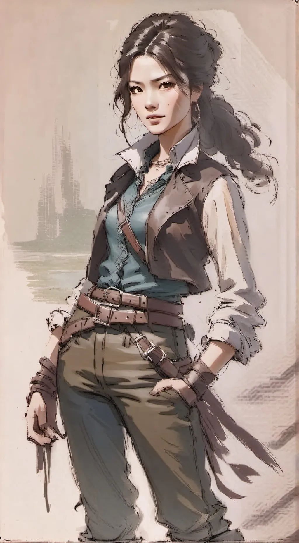 ai character: prison background