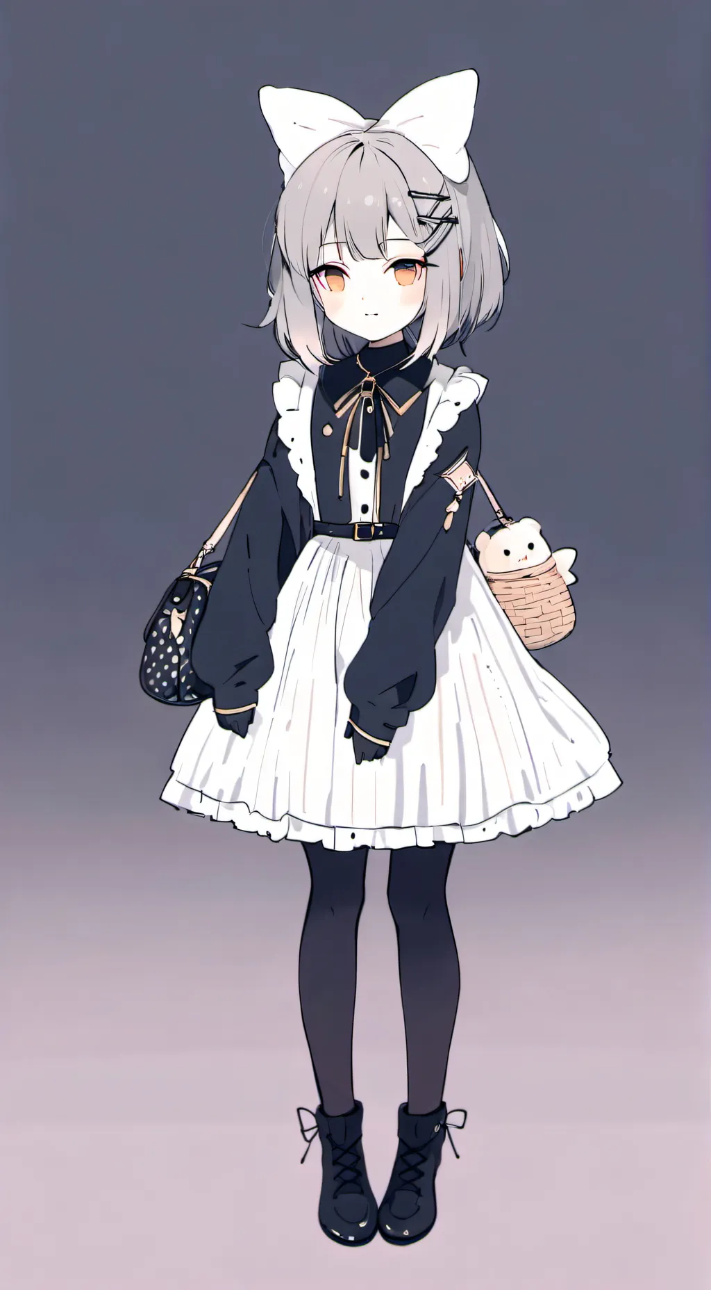 ai character: cutie pie girl background