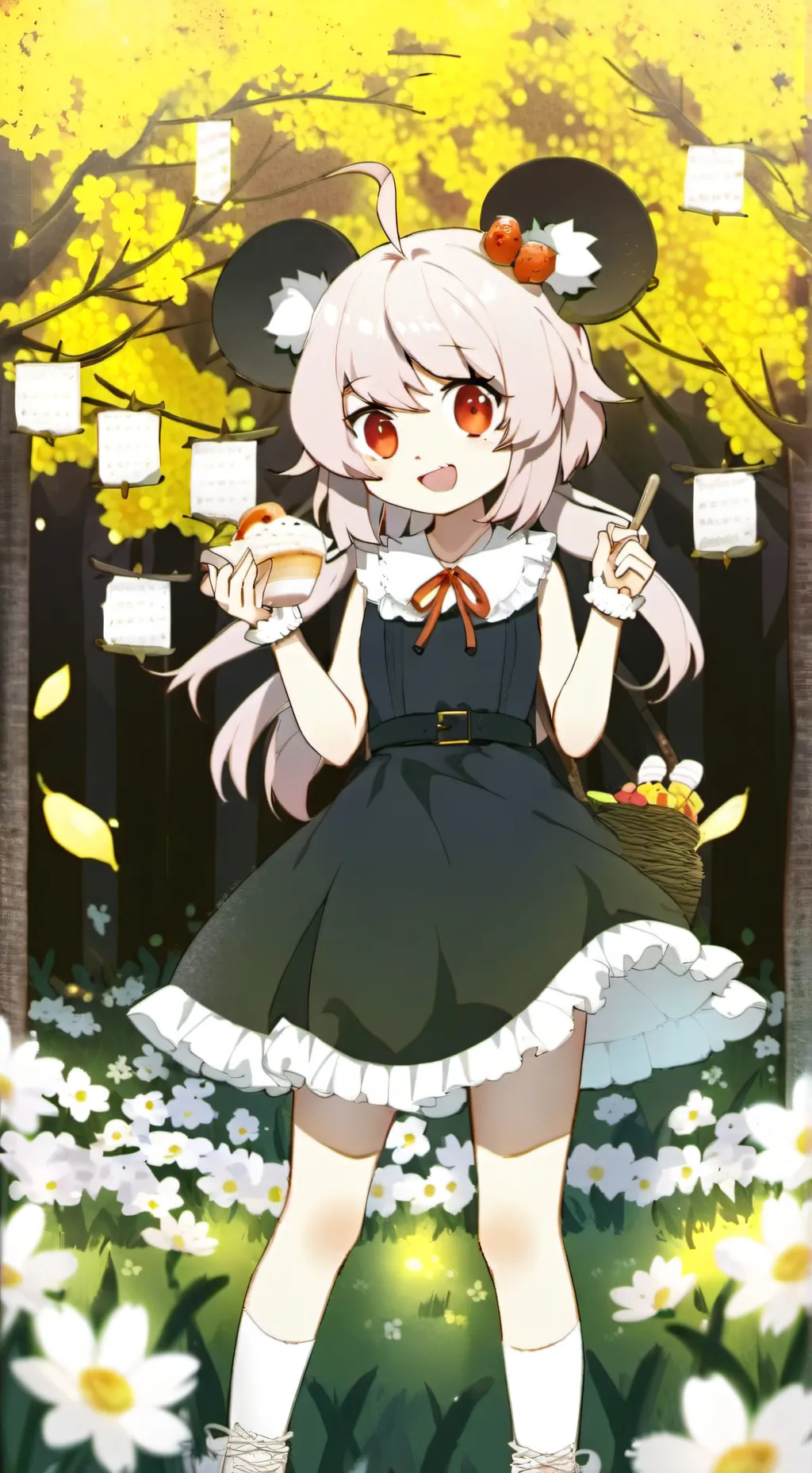 ai character: winter background