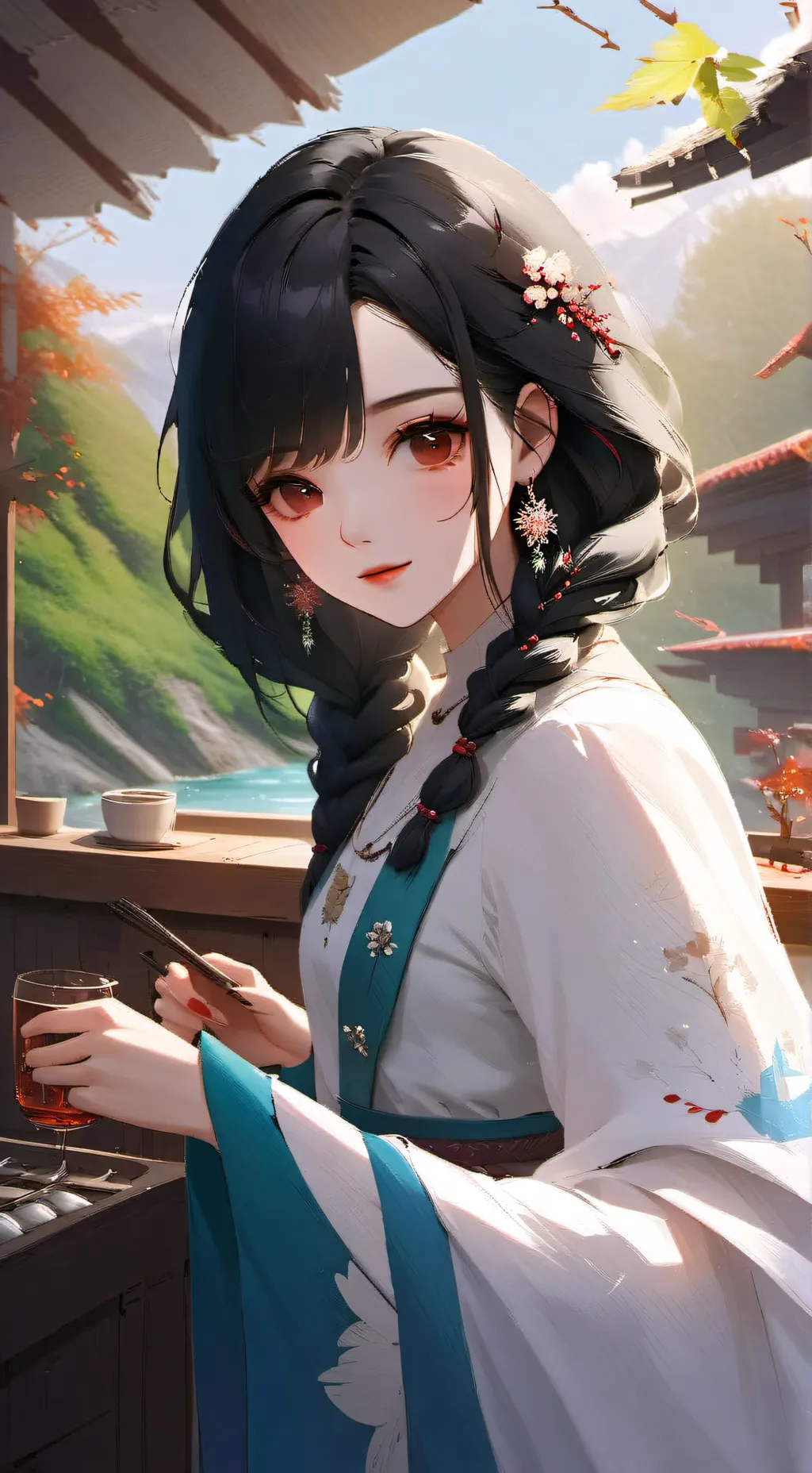 ai character: demon Slayer  background