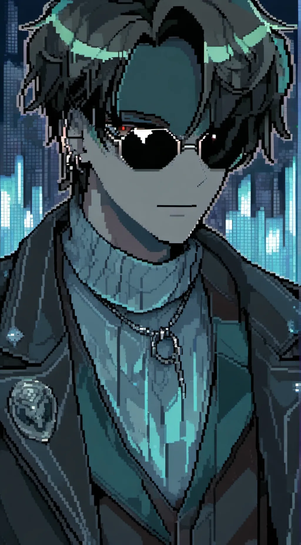 ai character: ☠️justin☠️ background