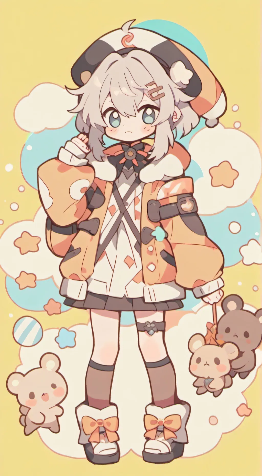 ai character: bakugo  background