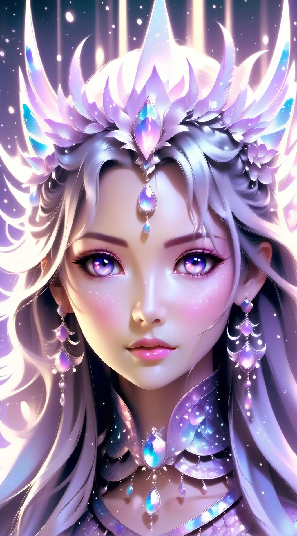 ai character: Beautiful test  background