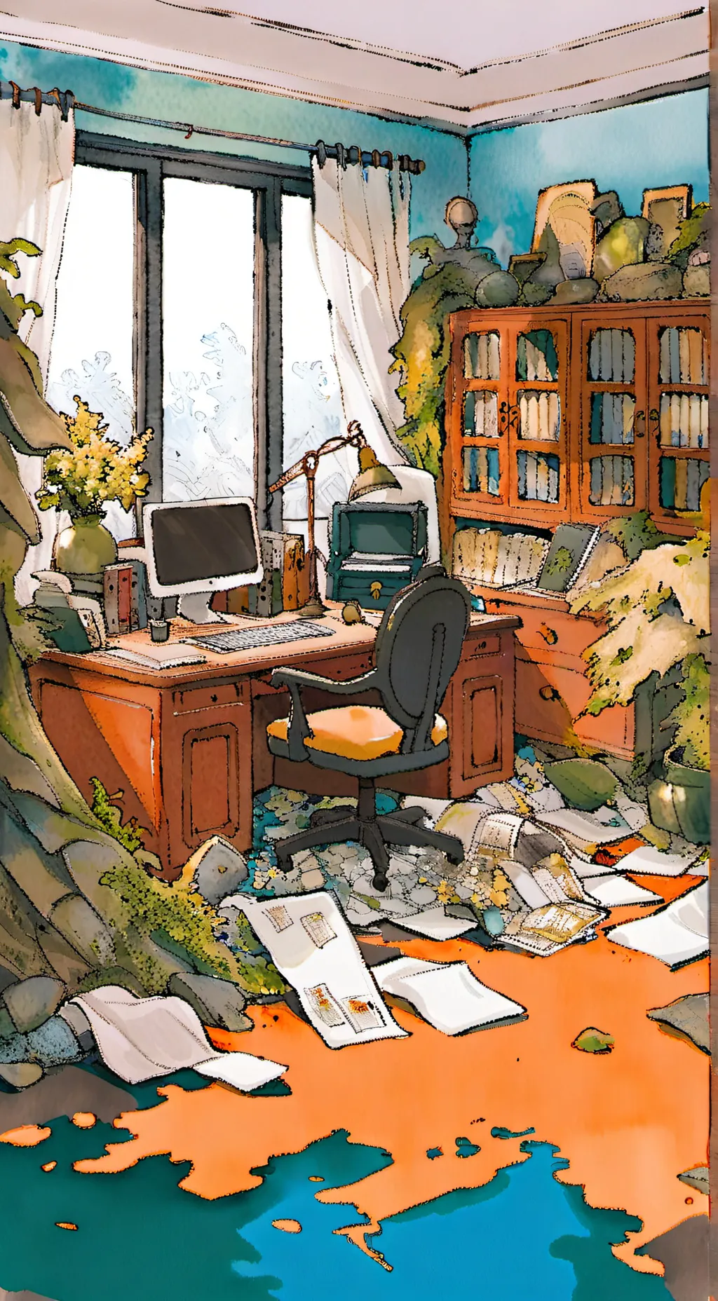 ai character: floors&foundation background