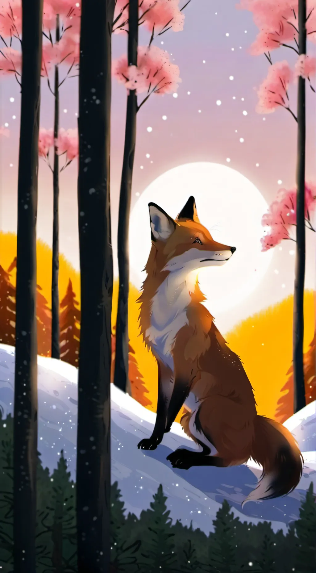 ai character: mha fox  background