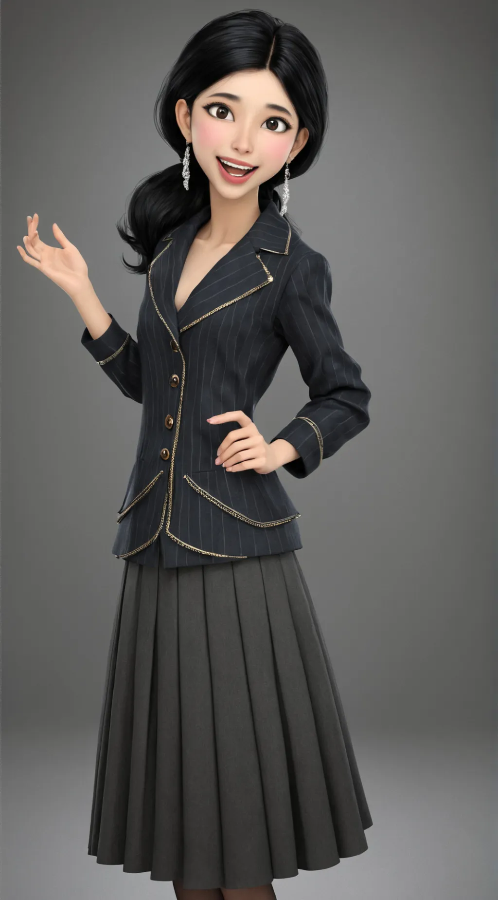 ai character: тенья background