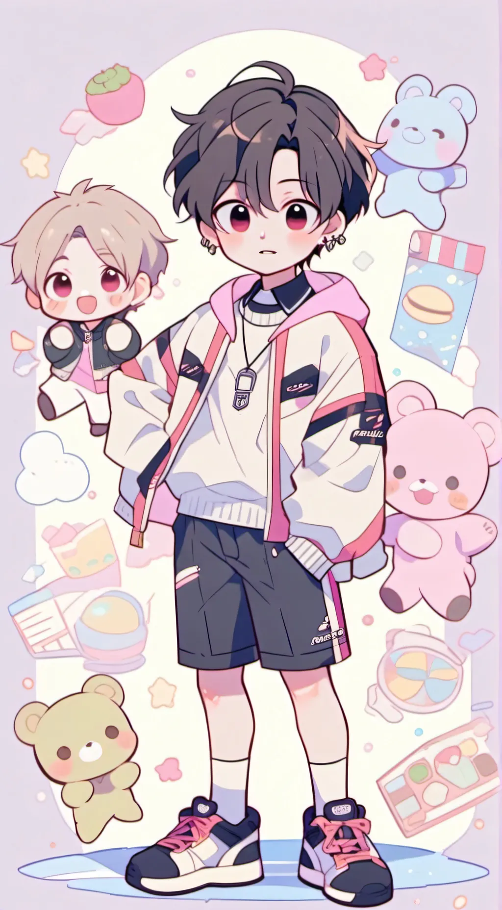 ai character: HAN × LEEKNOW background