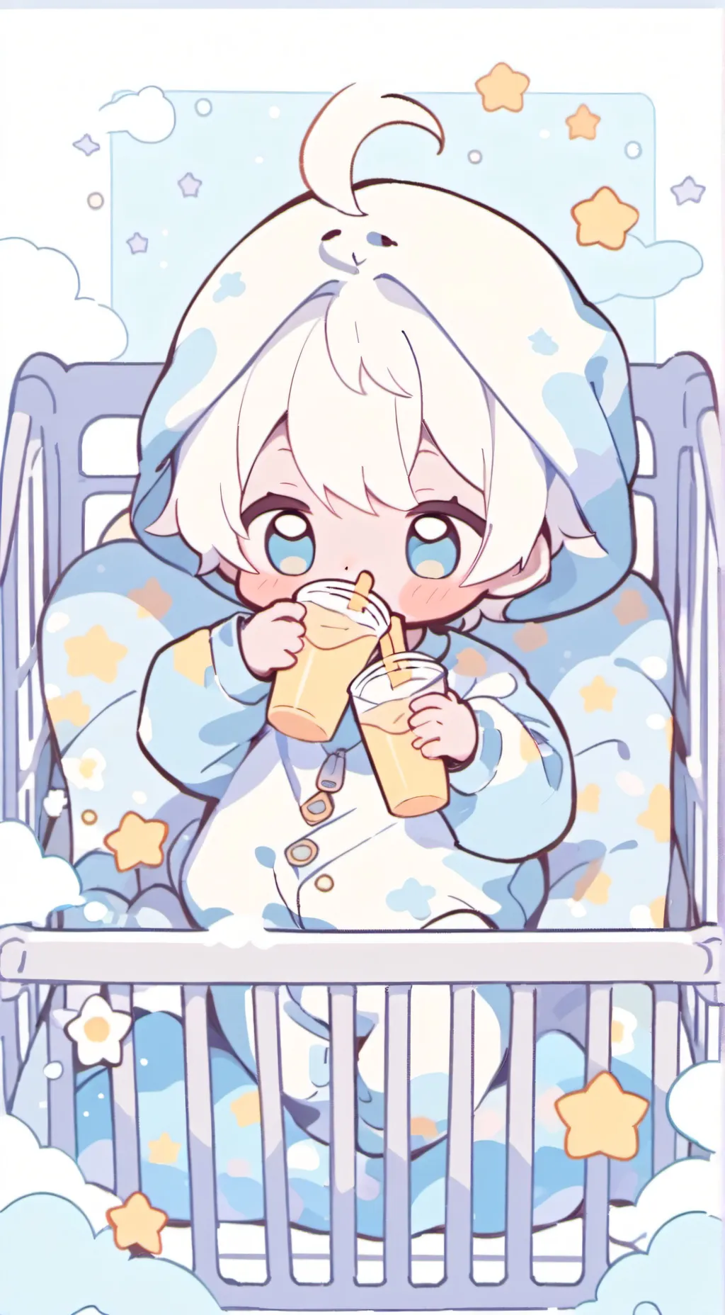 ai character: tiny little baby background