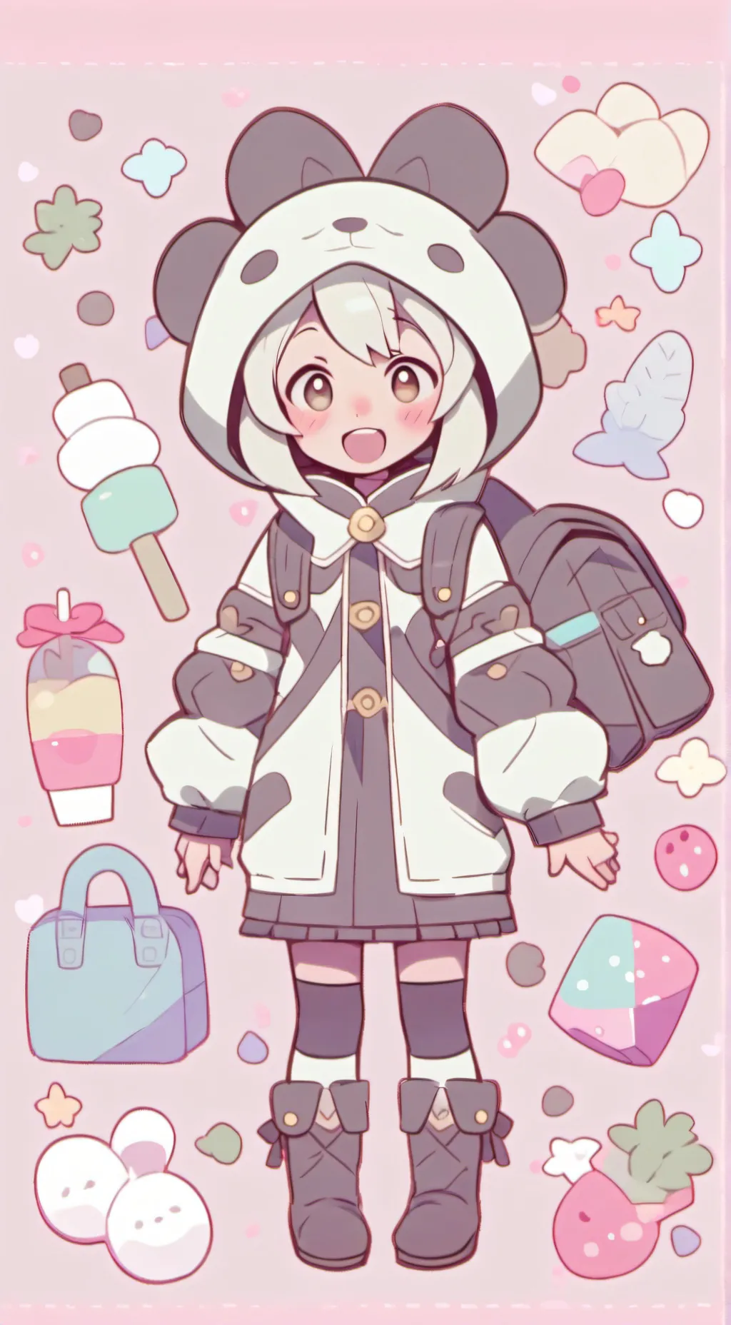 ai character: Baby gurl background