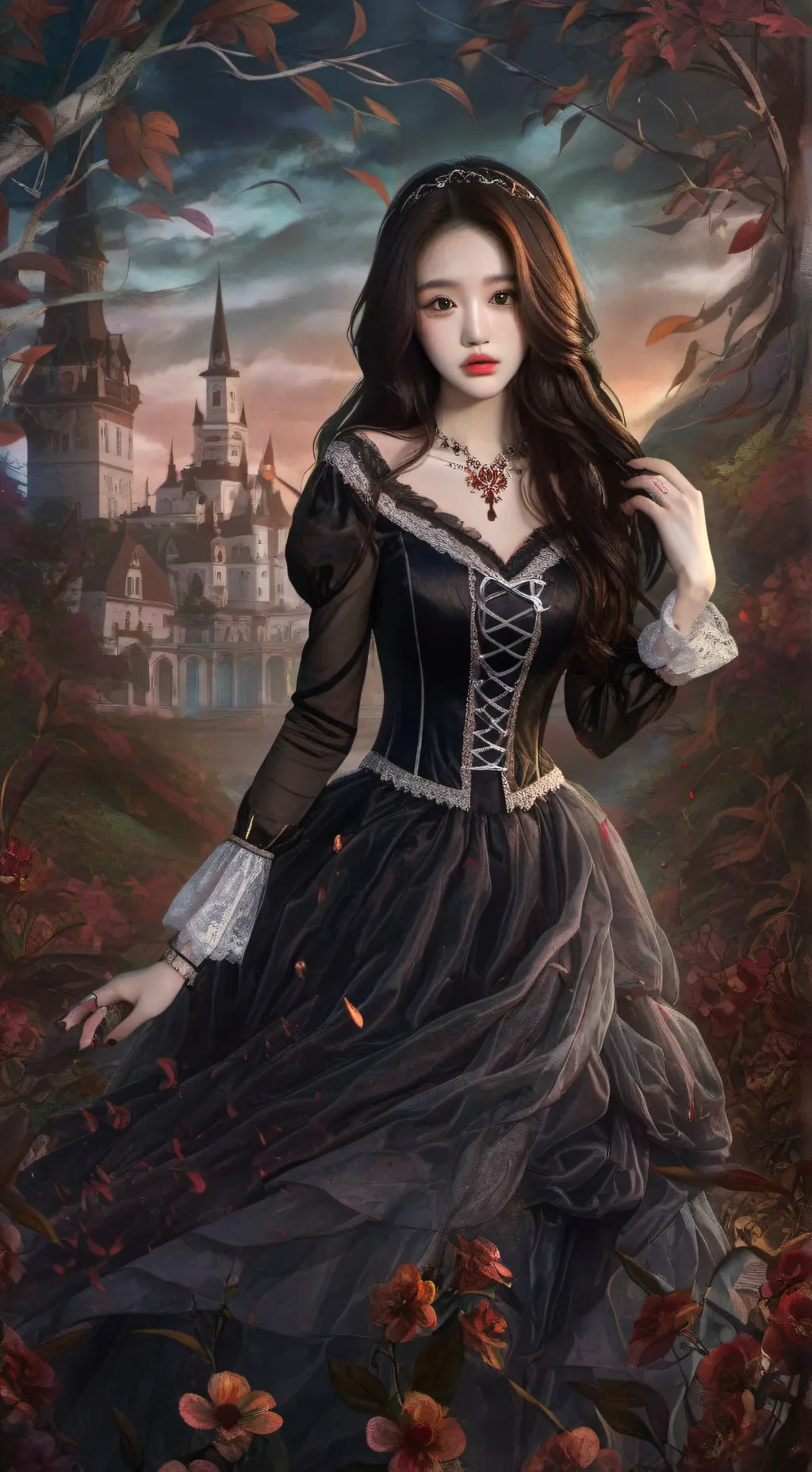 ai character: shin woo rose background