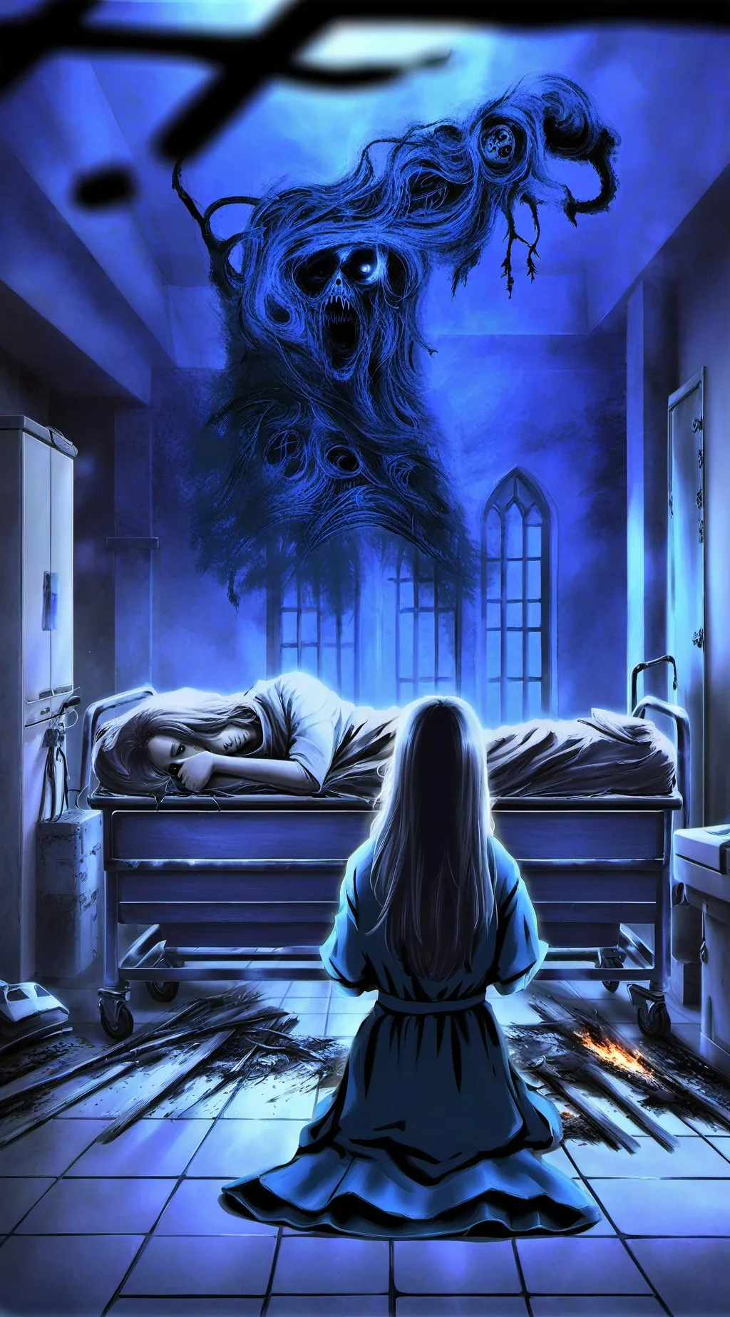 ai character: horror hospital 2 background