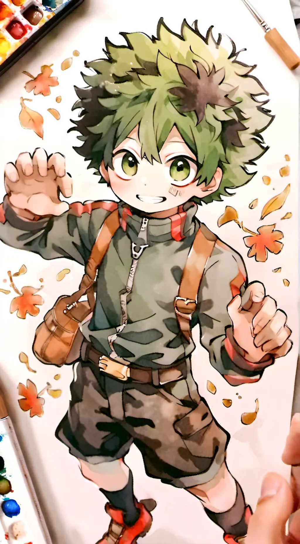 ai character: deku background