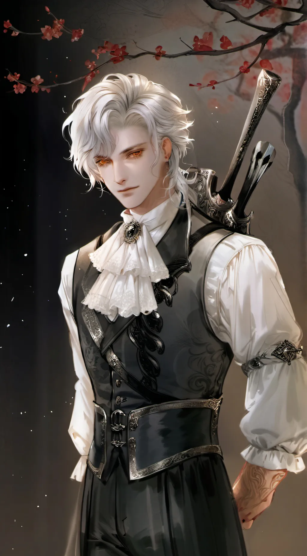 ai character: The white man background