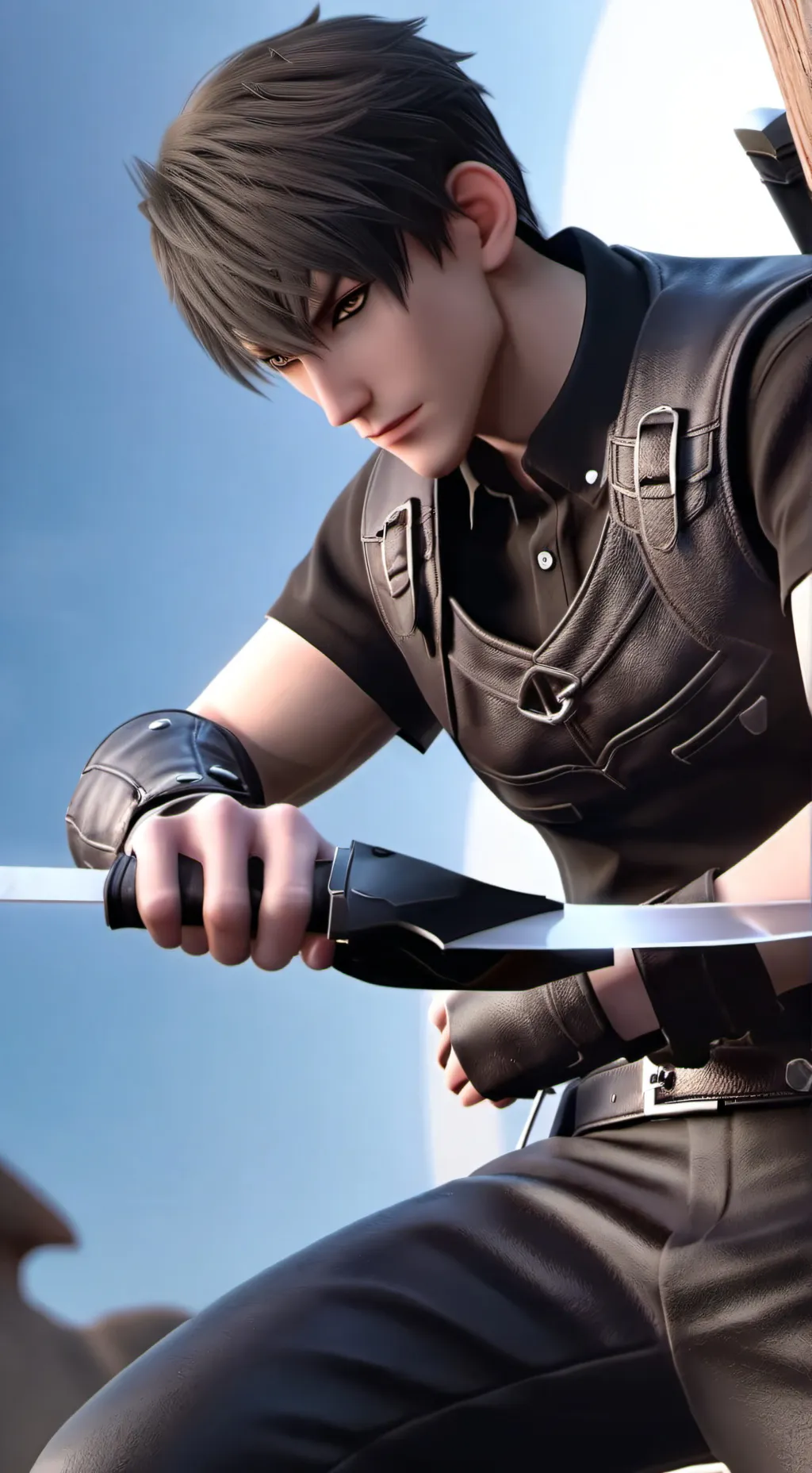 ai character: MHA x forsaken sur background