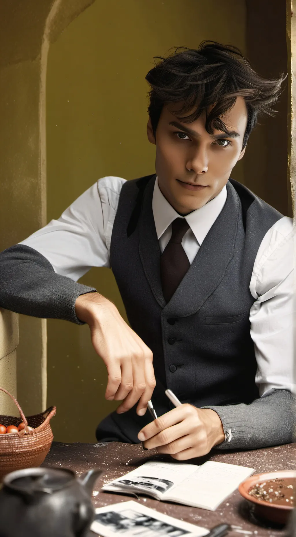 ai character: Mattheo Riddle background