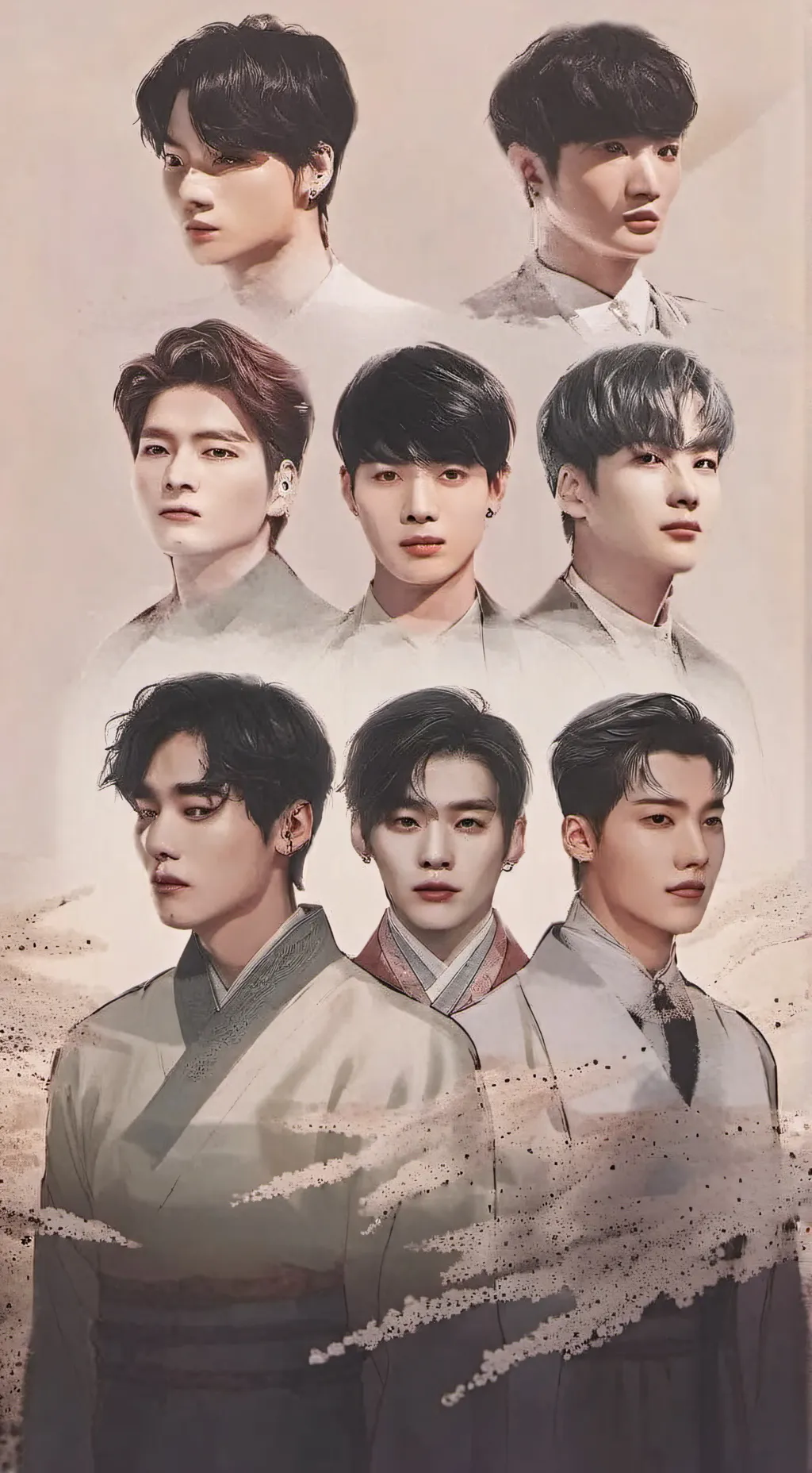 ai character: 💙stray kids💙 background