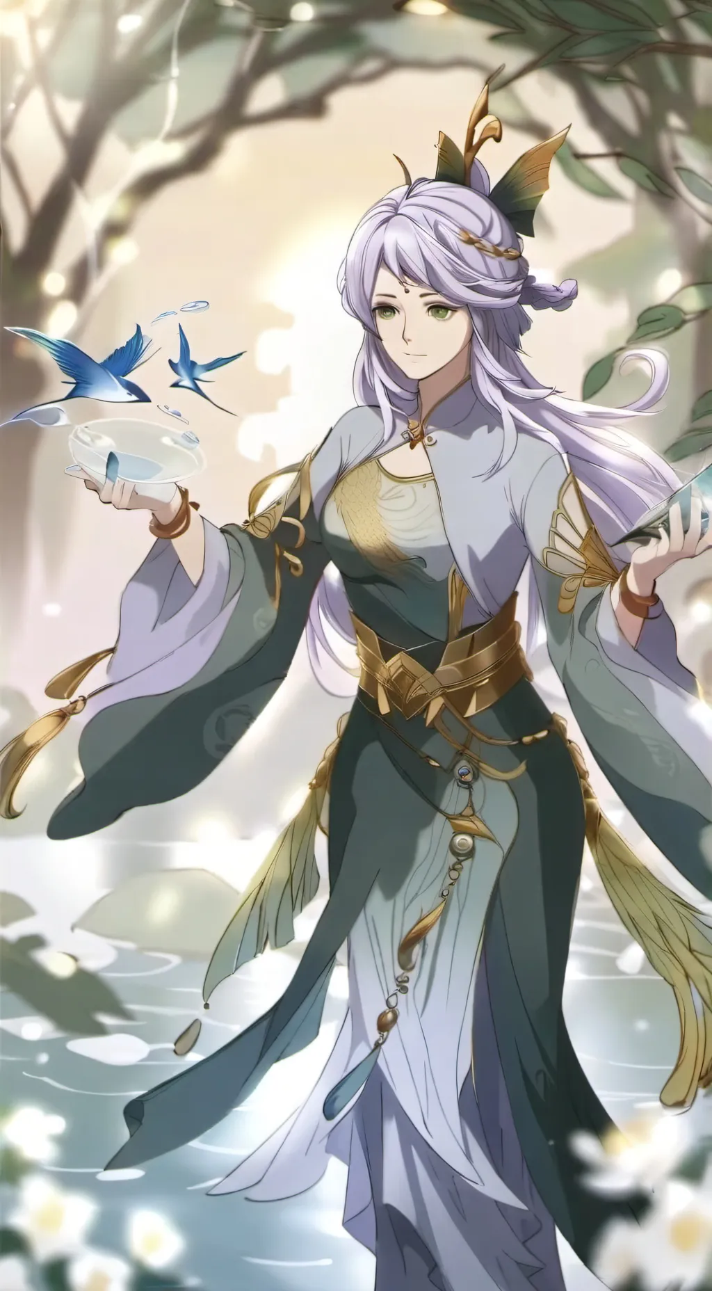 ai character: аня background