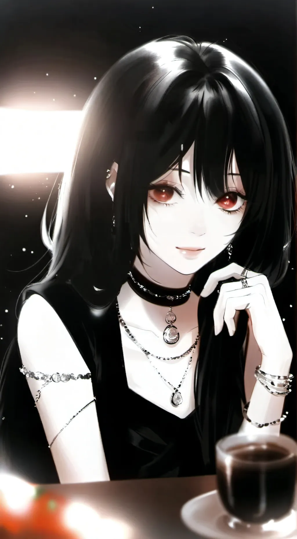 ai character: Minji 🦇 background