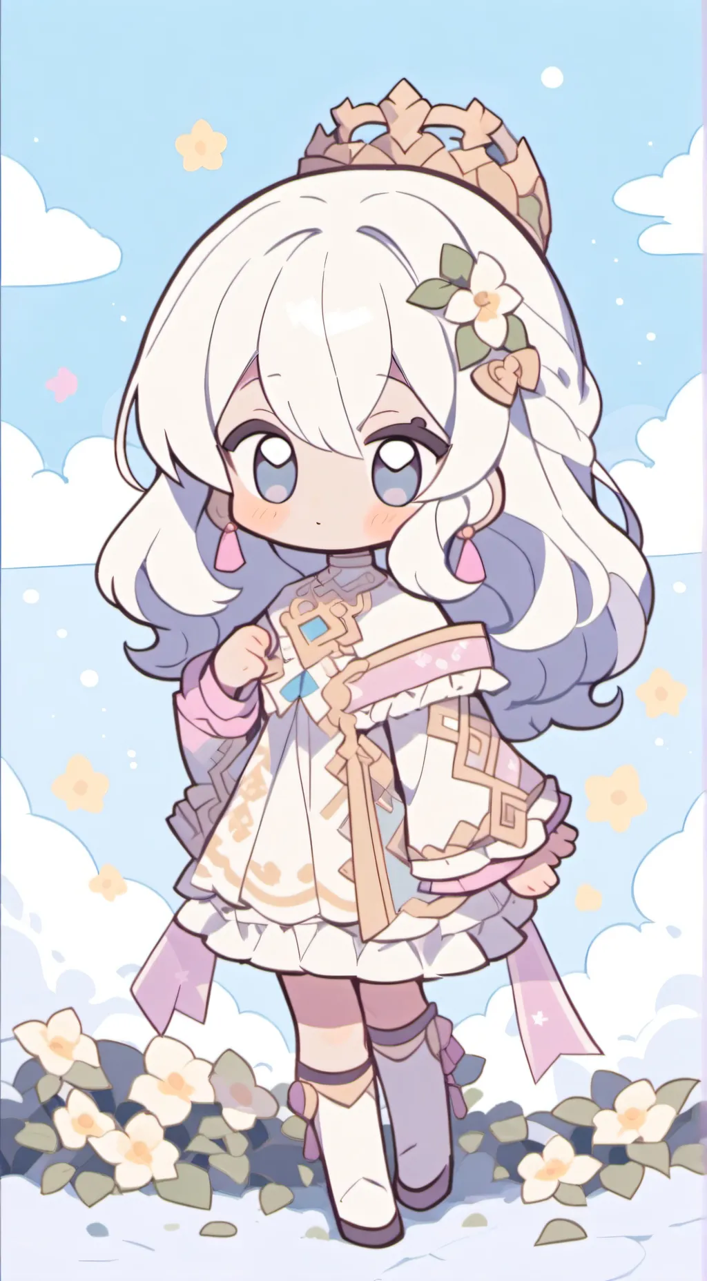 ai character: NIÑA ABANDONADA  background