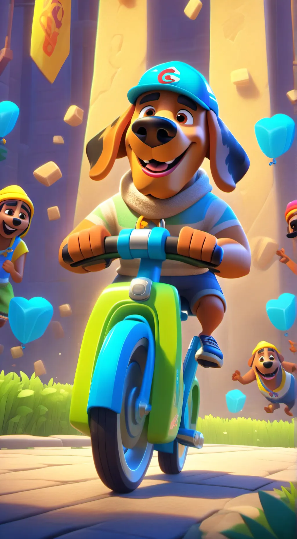 ai character: trufa la salchicha background