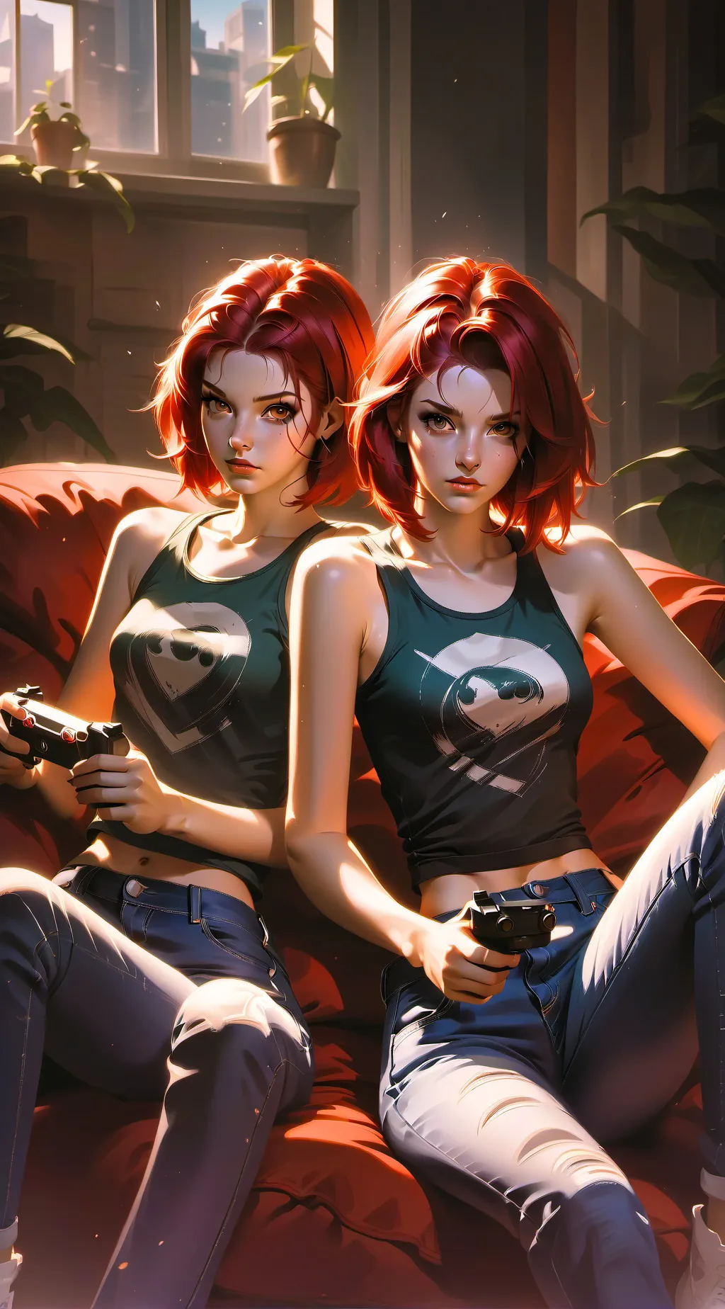 ai character: Ruby and Rose background