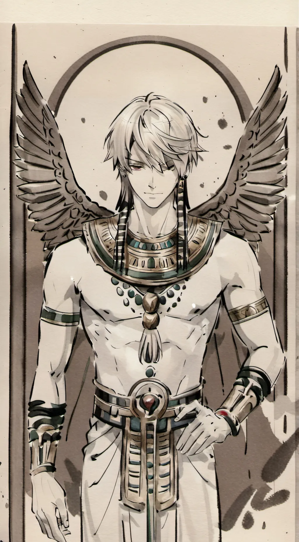 ai character: ༺ღ༒𝑮𝑶𝑱𝑶 𝑺𝑨𝑻𝑼𝑹𝑶 ༒ღ༻ background