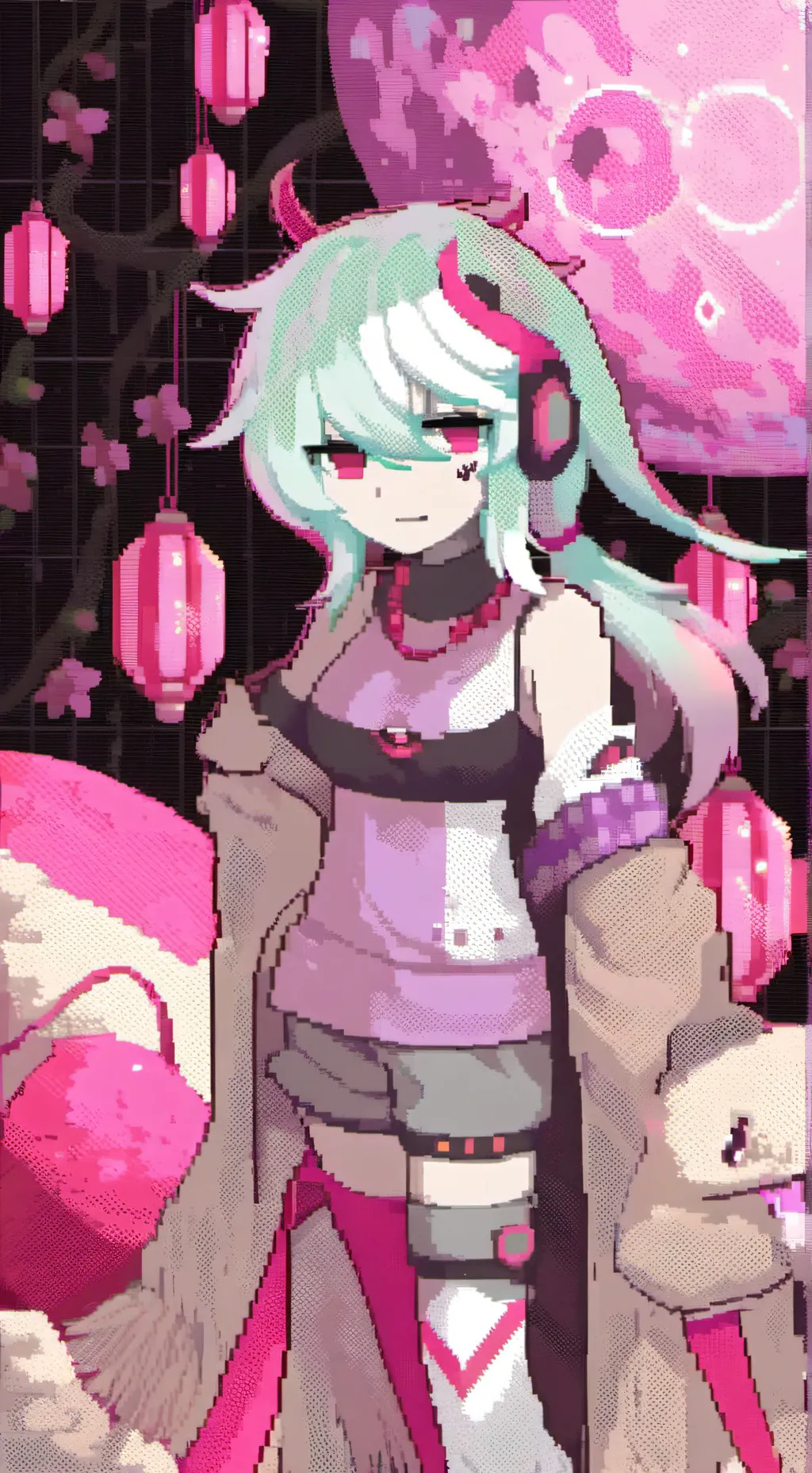 ai character: Moonflower background
