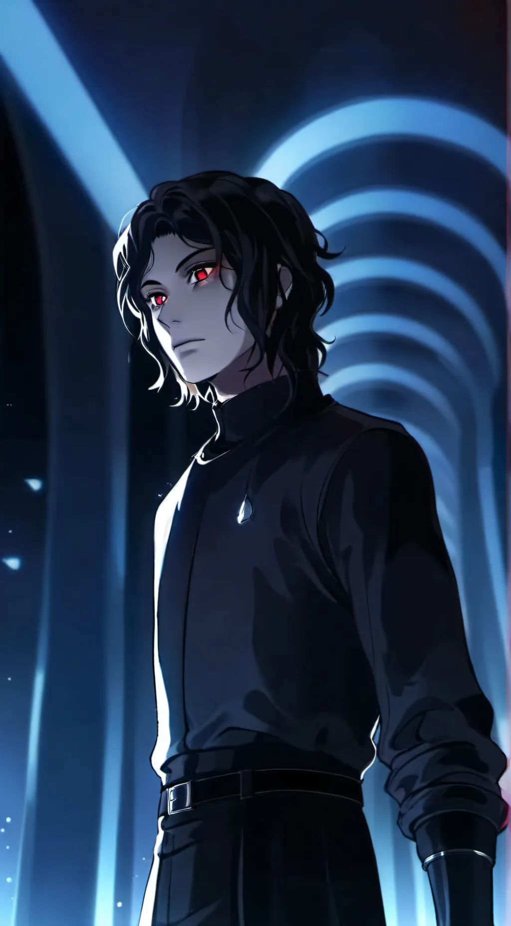 ai character: muzan👁️👄👁️ background