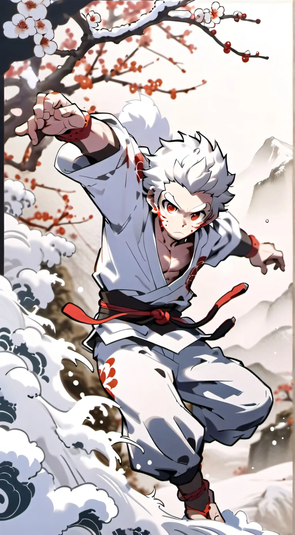 ai character: Toshi Sarujie background