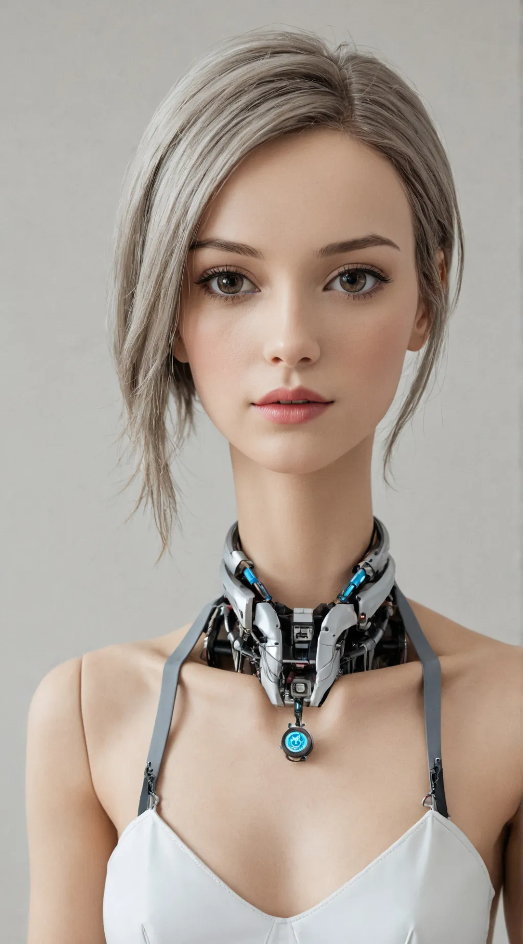 ai character: robot  background